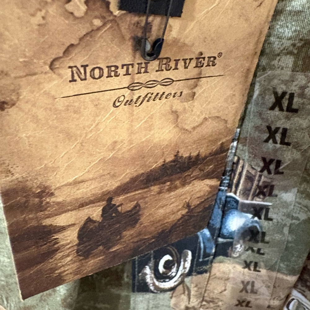 North River Outfitters - Men’s Vintage Car Print Shirt. NWT. - Picture 3 of 7